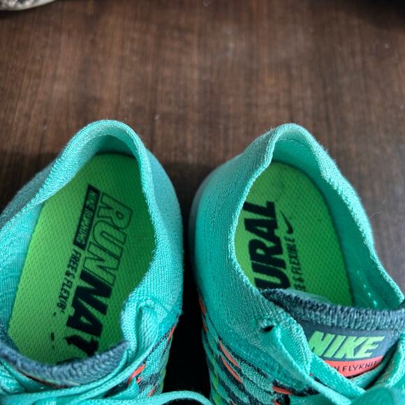 Nike Free Rn Flyknit Green Glow Women’s Size 8 - Picture 6 of 8